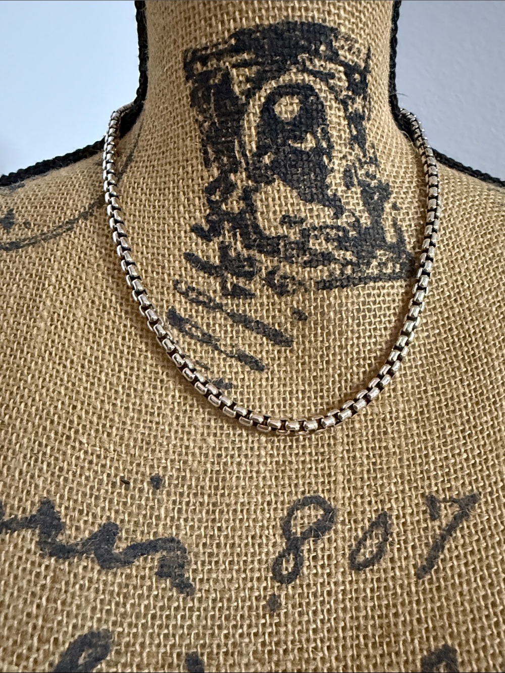 JAI by John Hardy 925 Silver Box Chain Necklace with Green Pouch NWOT Giftable - Picture 3 of 10